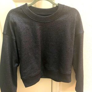 Lululemon perfectly oversized cropped crew spark size 8